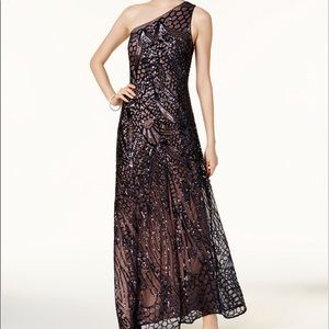 Sequin evening gown
